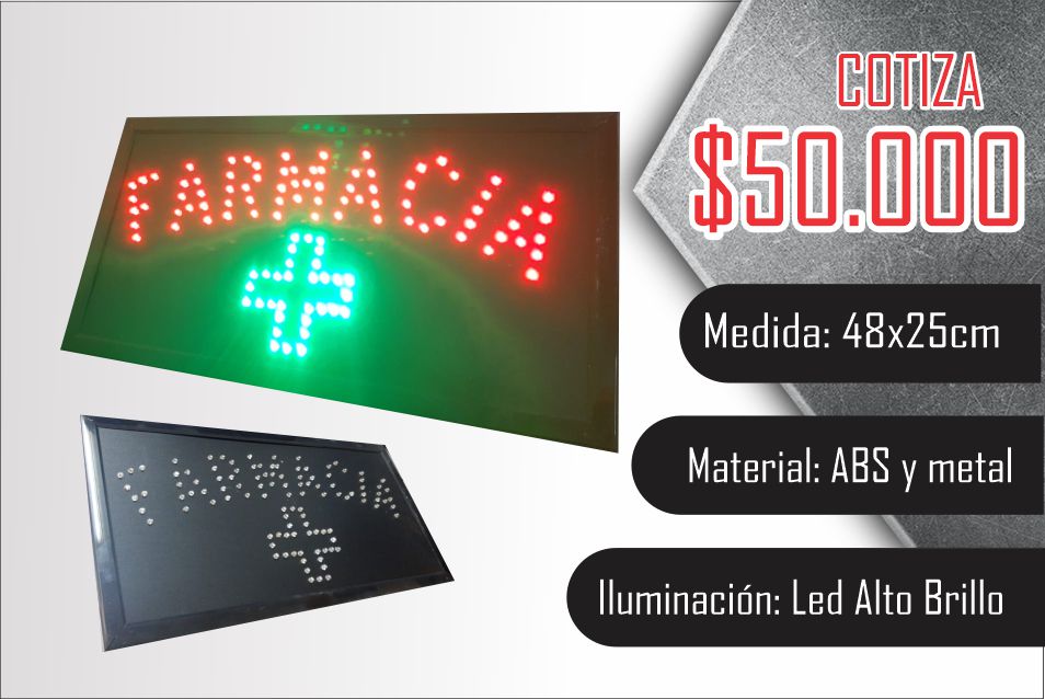 Oferta Lumilet Cartel Led Farmacia
